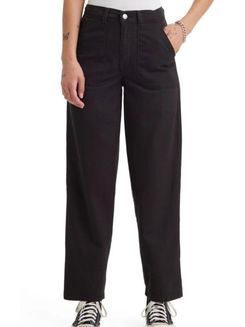 Levi’s utility pants black cotton 30x27 nwot!